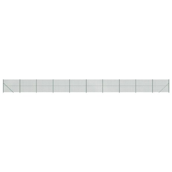 vidaXL Drôtený plot s prírubou zelený 2x25 m – Obrázok 2