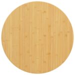 vidaXL Stolová doska Ø80x2,5 cm bambus