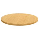 vidaXL Stolová doska Ø80x2,5 cm bambus – Obrázok 2