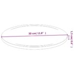 vidaXL Dosky na krájanie 6 ks Ø30x1,5 cm bambus – Obrázok 6