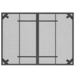 vidaXL Záhradný stôl antracitový 110x80x72 cm oceľová sieťovina – Obrázok 5