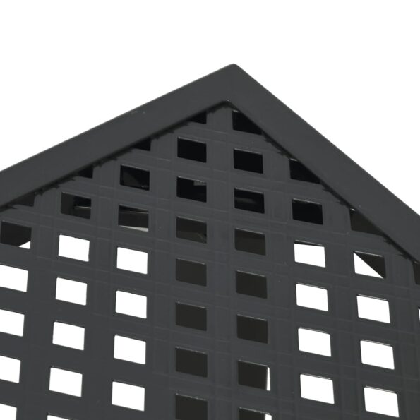 vidaXL Záhradný stôl antracitový 165x80x72 cm oceľ – Obrázok 6