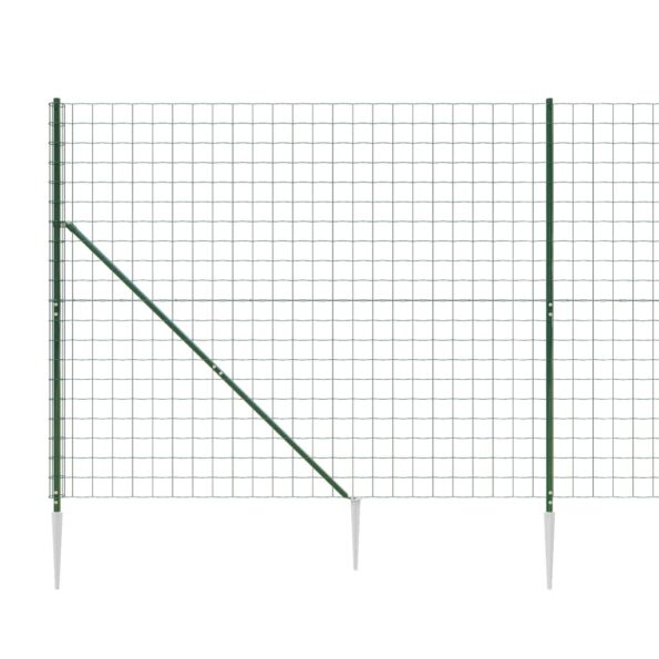 VXL8720845778811_g_en_hd_2.jpg vidaXL Drôtený plot s kotviacimi hrotmi zelený 1,6x25 m – Obrázok 4