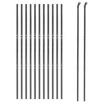 vidaXL Drôtený plot antracitový 2x25 m pozinkovaná oceľ – Obrázok 3