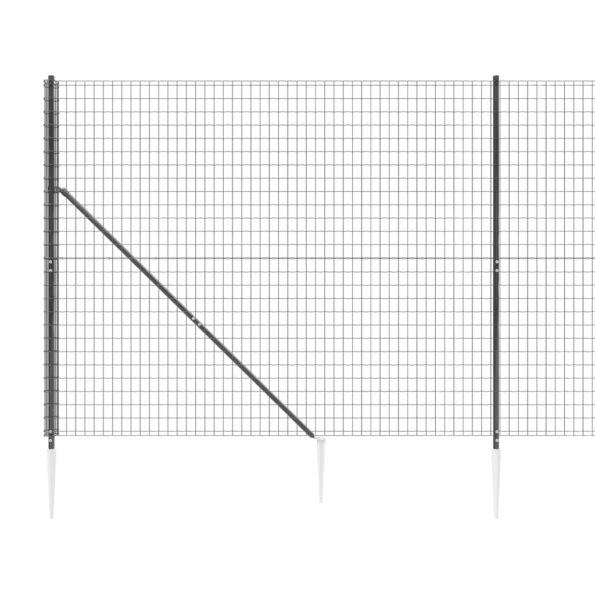 VXL8720845779931_g_en_hd_2.jpg vidaXL Drôtený plot s kotviacimi hrotmi antracitový 1,6x25 m – Obrázok 4