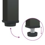 vidaXL TV Skrinka čierna 105x35x50 cm sklo a oceľ – Obrázok 10