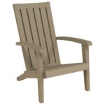 vidaXL Záhradná stolička Adirondack bledohnedá polypropylén – Obrázok 2