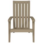 vidaXL Záhradná stolička Adirondack bledohnedá polypropylén – Obrázok 3