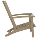 vidaXL Záhradná stolička Adirondack bledohnedá polypropylén – Obrázok 4