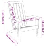 vidaXL Záhradná stolička Adirondack bledohnedá polypropylén – Obrázok 8