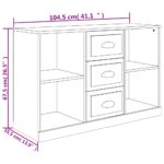 vidaXL Komoda vysoký lesk biela 104,5x35,5x67,5 cm kompozitné drevo – Obrázok 10