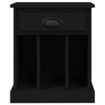 vidaXL Nočný stolík čierny 43x36x50 cm – Obrázok 7