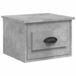 vidaXL Nástenný nočný stolík betónový sivý 41,5x36x28cm – Obrázok 2