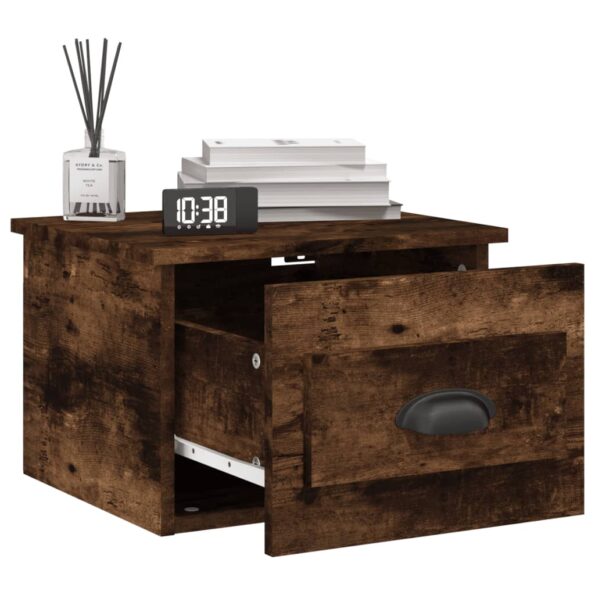 vidaXL Nástenné nočné stolíky 2 ks dymový dub 41,5x36x28cm – Obrázok 4