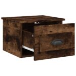 vidaXL Nástenné nočné stolíky 2 ks dymový dub 41,5x36x28cm – Obrázok 6