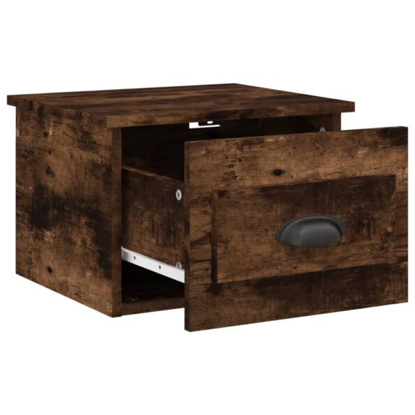 vidaXL Nástenné nočné stolíky 2 ks dymový dub 41,5x36x28cm – Obrázok 6