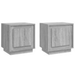 vidaXL Nočné stolíky 2 ks sivé sonoma 44x35x45 cm spracované drevo – Obrázok 2
