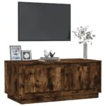 vidaXL Konferenčný stolík dymový dub 102x50x44 cm spracované drevo – Obrázok 4