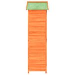 vidaXL Záhradný dom na náradie hnedý 120x53,5x170 cm masívna borovica – Obrázok 6