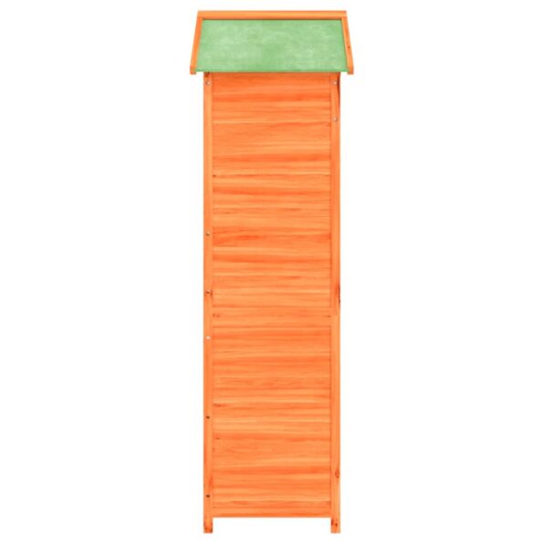 vidaXL Záhradný dom na náradie hnedý 120x53,5x170 cm masívna borovica – Obrázok 6