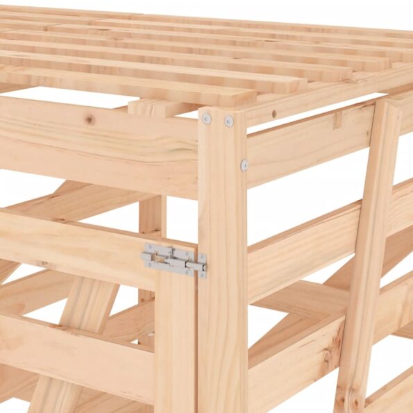 vidaXL Úložný box na tri odpadkové koše masívna borovica – Obrázok 11