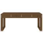 vidaXL Záhradná lavica medovohnedá 110x38x45 cm masívna borovica – Obrázok 3