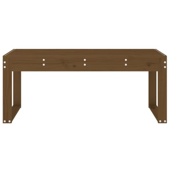 vidaXL Záhradná lavica medovohnedá 110x38x45 cm masívna borovica – Obrázok 3