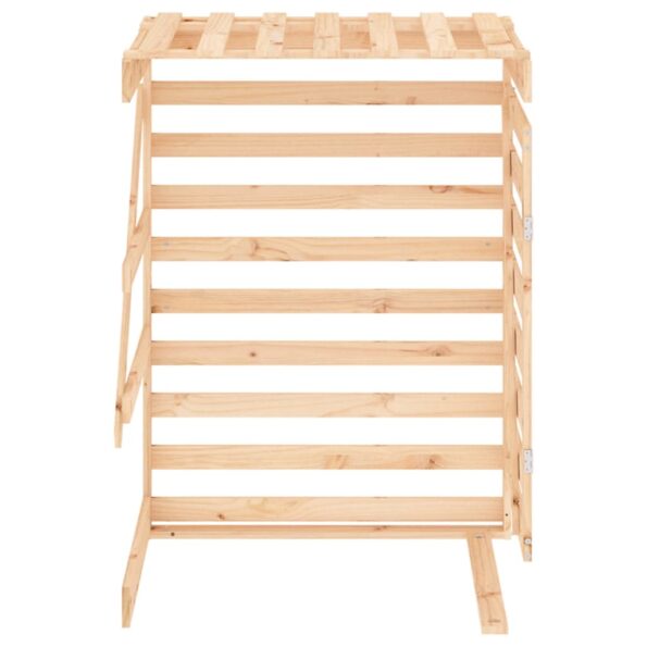 vidaXL Predĺženie ma úložný box pre odpadkový kôš masívna borovica – Obrázok 7