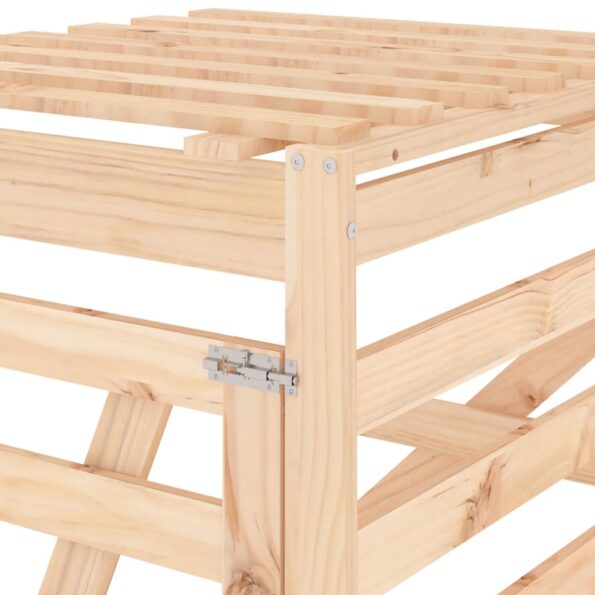 vidaXL Predĺženie ma úložný box pre odpadkový kôš masívna borovica – Obrázok 9