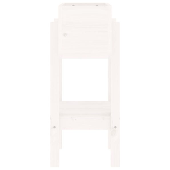 vidaXL Záhradný kvetináč, biely 62x30x69 cm, borovicový masív – Obrázok 5