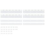 vidaXL Spojovacie platničky 4 ks strieborné 28 cm nehrdzavejúca oceľ – Obrázok 2