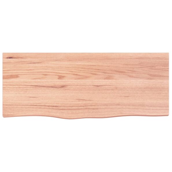 VXL8720845814069_g_en_hd_1.jpg vidaXL Nástenná polica svetlohnedá 100x40x6 cm ošetrený dubový masív – Obrázok 2