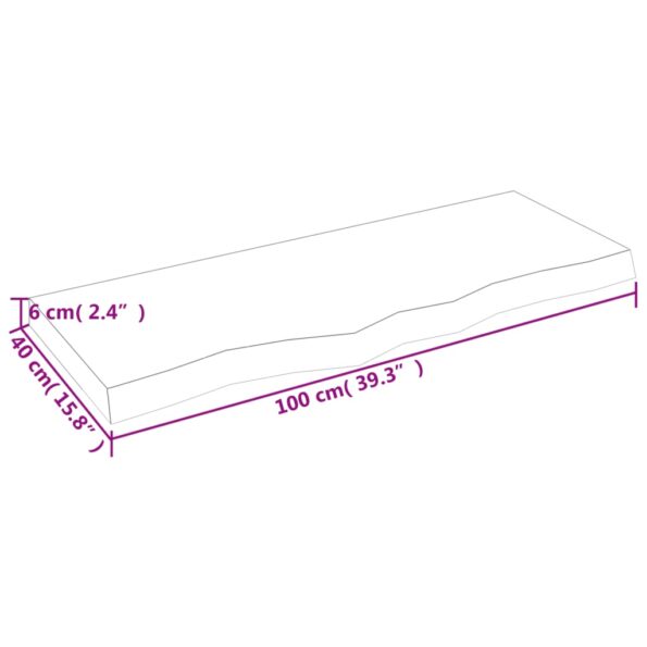 VXL8720845814069_g_en_hd_3.jpg vidaXL Nástenná polica svetlohnedá 100x40x6 cm ošetrený dubový masív – Obrázok 4