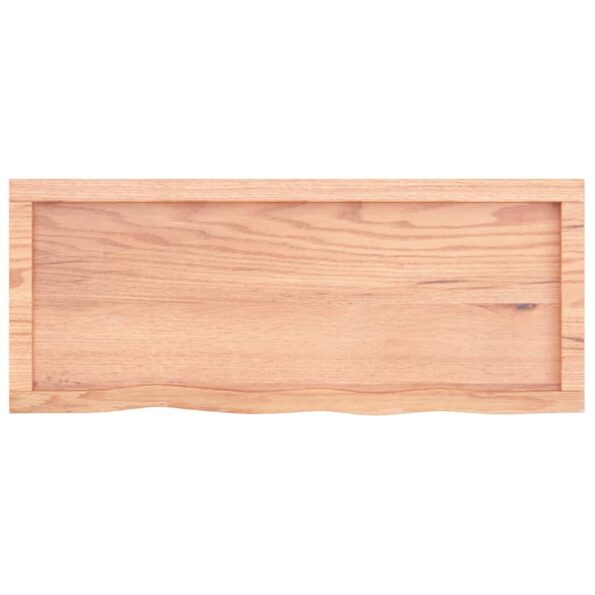 VXL8720845814069_g_en_hd_4.jpg vidaXL Nástenná polica svetlohnedá 100x40x6 cm ošetrený dubový masív – Obrázok 5
