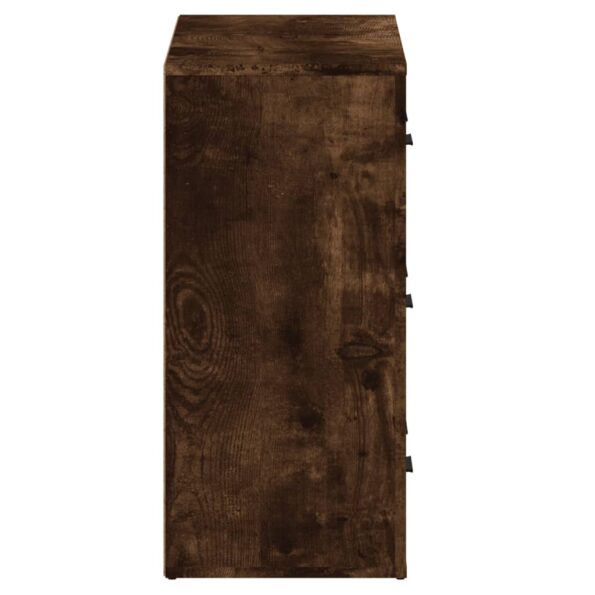 vidaXL Komody 2 ks dymový dub spracované drevo – Obrázok 7