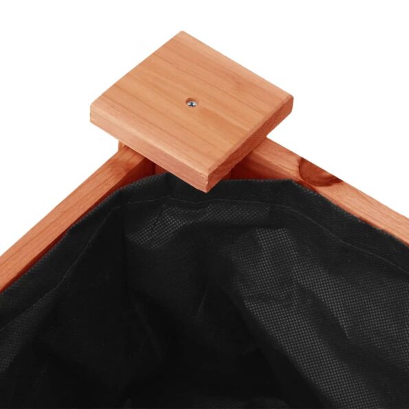 vidaXL Kvetináč s vložkou hnedý 118x59x76 cm jedľový masív – Obrázok 6