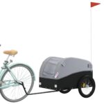 vidaXL Vozík za bicykel, čierno sivý 45 kg, železo – Obrázok 3