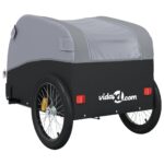 vidaXL Vozík za bicykel, čierno sivý 45 kg, železo – Obrázok 8