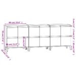 vidaXL Komody 3 ks sivý dub sonoma 60x35x70 cm kompozitné drevo – Obrázok 11