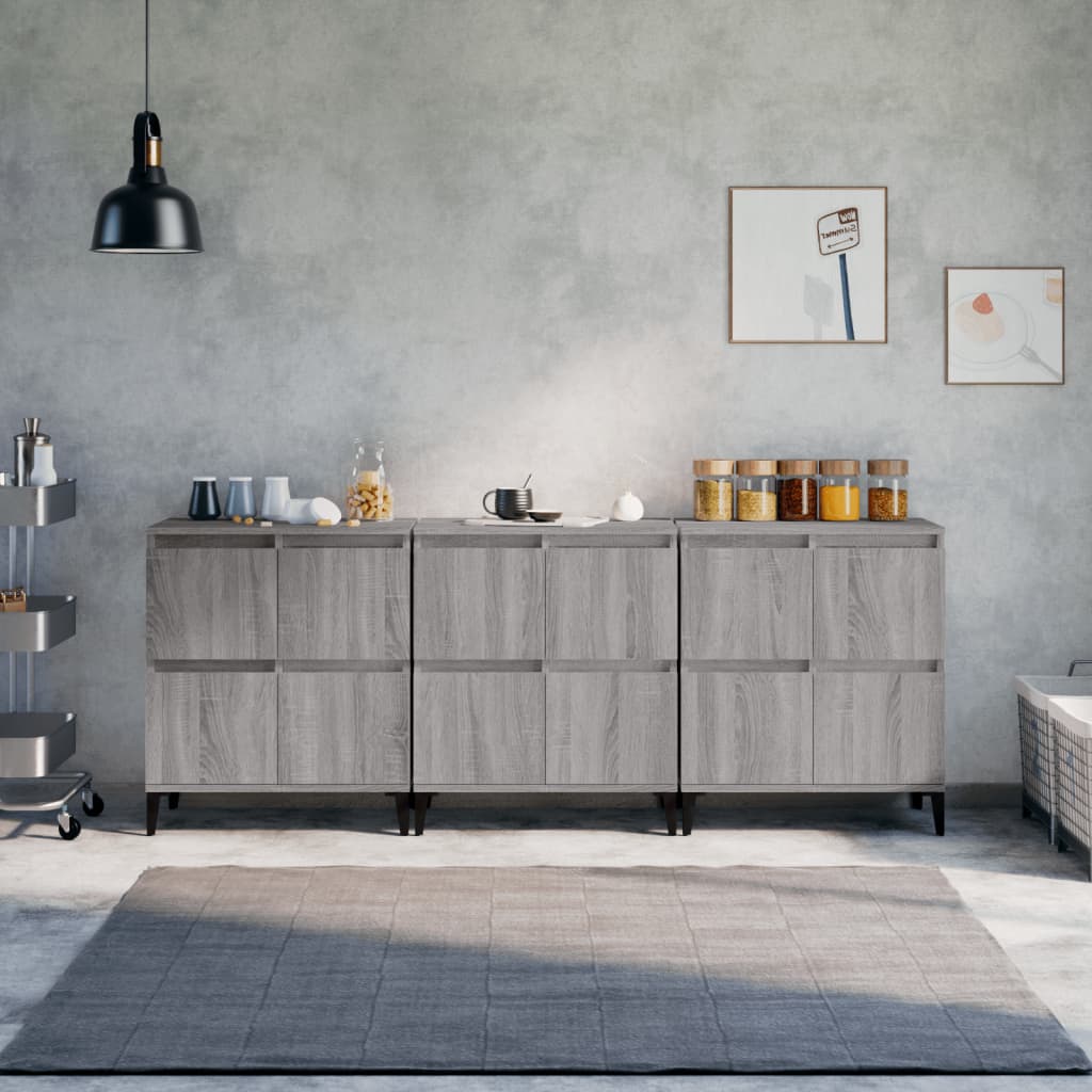 VXL8720845831660_m_en_hd_1.jpg vidaXL Komody 3 ks sivý dub sonoma 60x35x70 cm kompozitné drevo – Obrázok 1