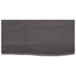 vidaXL Kúpeľňová doska tmavosivá 60x30x4 cm ošetrený masív – Obrázok 3