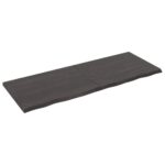 vidaXL Kúpeľňová doska tmavohnedá 160x60x(2-4) cm ošetrený masív – Obrázok 2