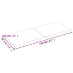 vidaXL Kúpeľňová doska tmavohnedá 160x60x(2-4) cm ošetrený masív – Obrázok 6