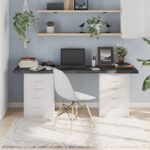 vidaXL Stolová doska tmavosivá 180x50x4 cm ošetrený dubový masív