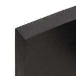 vidaXL Stolová doska tmavohnedá 200x50x(2-6) cm ošetrený dubový masív – Obrázok 4