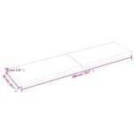 vidaXL Stolová doska tmavohnedá 200x50x(2-6) cm ošetrený dubový masív – Obrázok 6