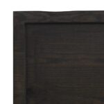 vidaXL Stolová doska tmavohnedá 200x50x(2-6) cm ošetrený dubový masív – Obrázok 9
