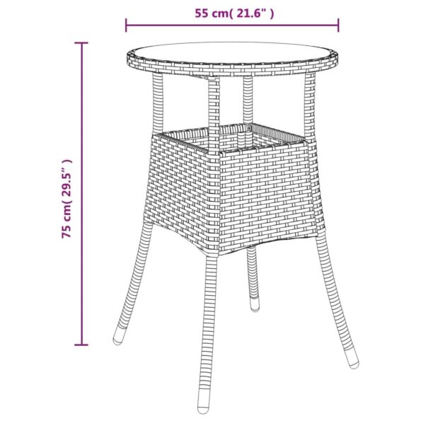 VXL8720845859435_g_en_hd_7.jpg vidaXL 5-dielna záhradná bistro súprava s vankúšmi čierna polyratan – Obrázok 9