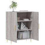 vidaXL Komoda sivý dub sonoma 69,5x34x90 cm kompozitné drevo – Obrázok 4