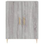 vidaXL Komoda sivý dub sonoma 69,5x34x90 cm kompozitné drevo – Obrázok 5